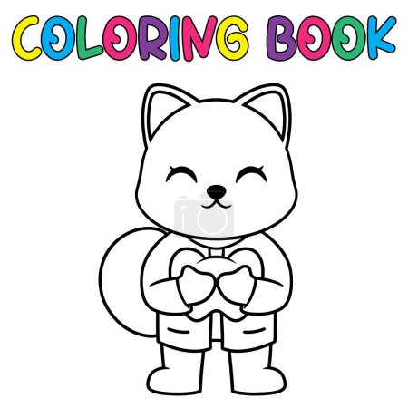 Téléchargez les illustrations : Livre à colorier mignon chien médecin - illustration vectorielle. - en licence libre de droit