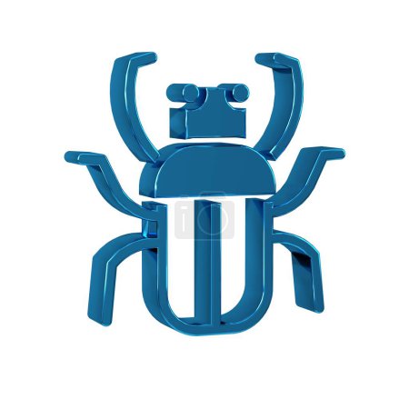 Téléchargez les photos : Icône de bug Blue Stink isolée sur fond transparent. . - en image libre de droit
