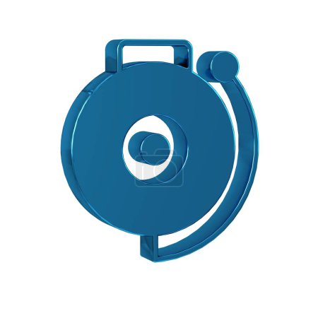 Téléchargez les photos : Sonnerie bleue icône de cloche d'alarme isolé sur fond transparent. Système d'alarme incendie. Sonnette de service, panneau de cloche, symbole de notification. - en image libre de droit