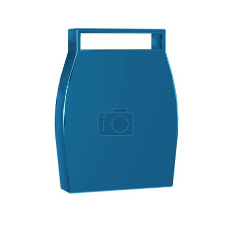 Photo for Blue Skirt icon isolated on transparent background. - Royalty Free Image