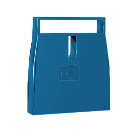 Photo for Blue Skirt icon isolated on transparent background. - Royalty Free Image