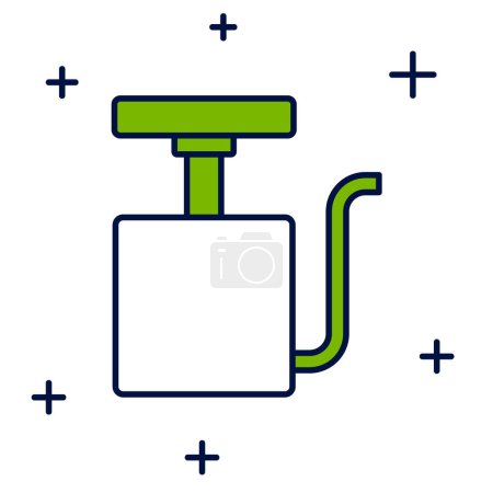 Ilustración de Esquema relleno Manija detonador para icono de dinamita aislado sobre fondo blanco. Vector. - Imagen libre de derechos