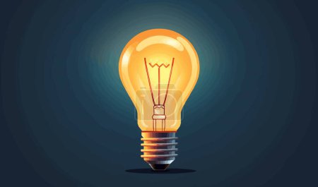 Illustration for Light bulb isolated vector style illustration - Royalty Free Image