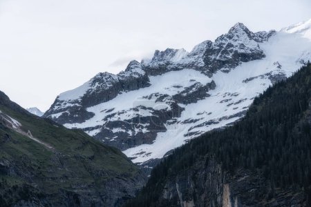Bernese Alps mountain region viewed from Grindelwald, Switzerland