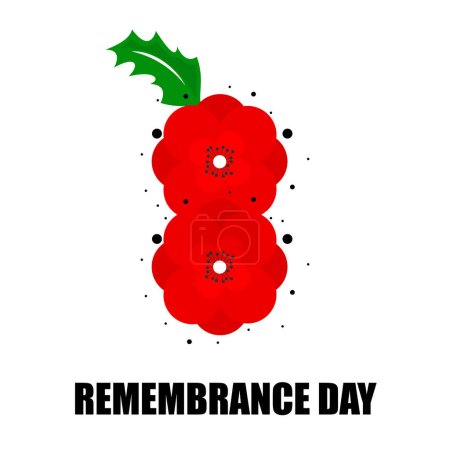 Illustration for Days of Remembrance and Reconciliation for those killed in World War II 8 po, vector art illustration. - Royalty Free Image