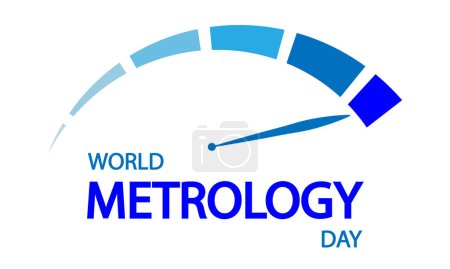 Metrology world day scale hand, vector art illustration.