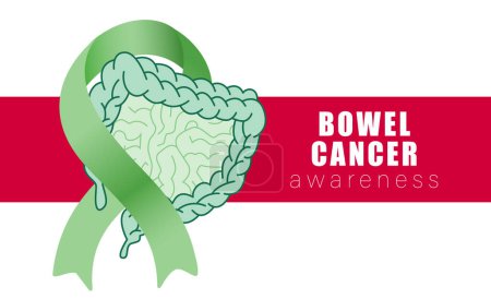 Bowel Cancer Awareness Month background, banner, card, poster, template. Vector illustration