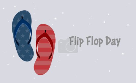 Flip Flop Day. Fondo de verano con chanclas