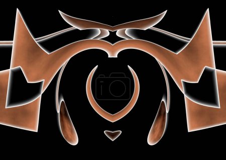 Photo for Symmetrical abstract composition imitating the female sex, imitating female genitalia, visual allegories, visual metaphors, - Royalty Free Image