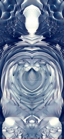 Foto de Composición abstracta simétrica que imita el sexo femenino, imita los genitales femeninos, alegorías visuales, metáforas visuales, - Imagen libre de derechos