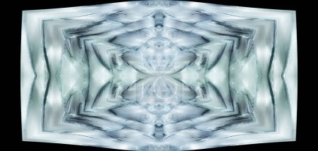 Photo for Abstract composition that emulates the formation of ice that covered the Earth millions of years ago - Royalty Free Image