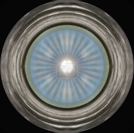 Téléchargez les photos : Mandala de lumière intérieure, mandala pour la méditation, arrêt du dialogue interne, composition abstraite circulaire avec différents niveaux de tonalité, - en image libre de droit