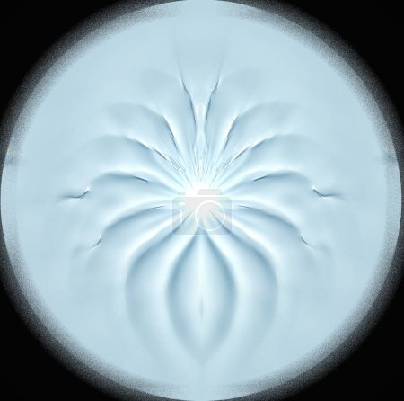 Mandala aus kristallinem Licht, Windlicht, Mandala für Meditation, Unterbrechung des internen Dialogs, kreisförmige abstrakte Komposition