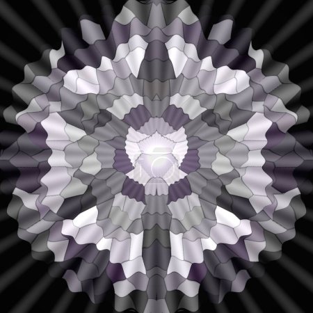 mandala of humility, not standing out, not turning off the light of others, being,   mandala for meditation, stopping internal dialogue, circular abstract composition