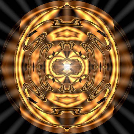 svadhisthana mandala, sexuelles Chakra, Energie der Vereinigung, orangefarbene Farbe, Mandala für Meditation, Unterbrechung des inneren Dialogs, kreisförmige abstrakte Komposition