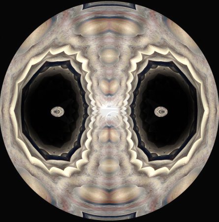 Téléchargez les photos : Mandala de la profondeur, de ce qui n'est pas vu, de ce qui est caché, de l'intuition, des profondeurs, mandala de méditation, arrêt du dialogue interne, composition abstraite circulaire - en image libre de droit