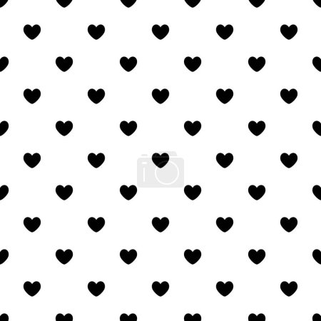 Illustration for Heart seamless pattern. Simple vector background. Valentine's day. - Royalty Free Image