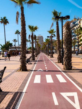 Photo for The promenade in Fuengirola on the Costa Del Sol in Spain - Royalty Free Image