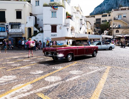 Photo for The port area on the isle of Capri. Capri has been a resort island since Roman times . It is situated in the Gulf of Naples and is covered with architecture from all the successive generations - Royalty Free Image
