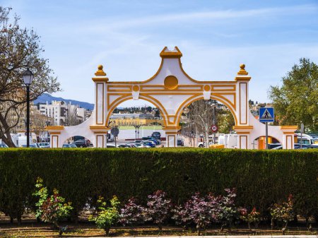 Photo for The entrance to the Market Ground in Fuengirola on the Costa Del Sol in Spain - Royalty Free Image