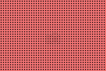 Photo for Seamless Large Texture of polka black dot pattern on red abstract background with circles. Suitable for textile, packaging, postcards, Wallpapers, banners. Colorful Christmas material for gifts - Royalty Free Image