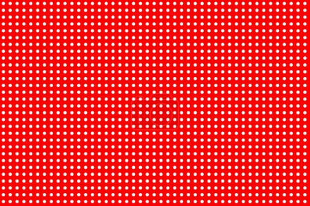 Photo for Seamless Large Texture of polka white dot pattern on red abstract background with circles. Suitable for textile, packaging, postcards, Wallpapers, banners. Colorful Christmas material for gifts - Royalty Free Image