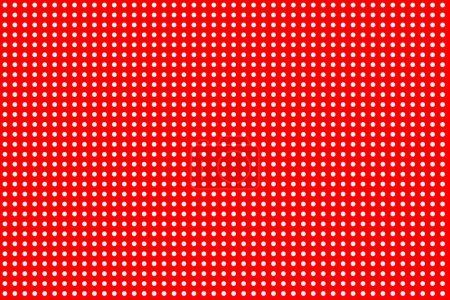 Photo for Seamless Large Texture of polka white dot pattern on red abstract background with circles. Suitable for textile, packaging, postcards, Wallpapers, banners. Colorful Christmas material for gifts - Royalty Free Image