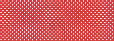 Téléchargez les photos : Seamless Large Texture of polka yellow dot pattern on red abstract background with circles. Suitable for textile, packaging, postcards, Wallpapers, banners. Colorful gifts material, website, design - en image libre de droit