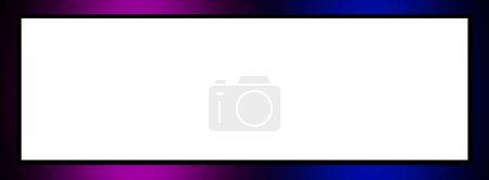 Téléchargez les photos : Abstract blurred gradient in blue magenta colors and white frame background. Colorful smooth banner template. Used to display product, advertisement website concept. Magic space banner. Romantic style - en image libre de droit