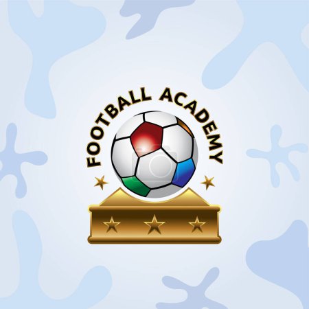 Ilustración de Vector football academy logo - Imagen libre de derechos