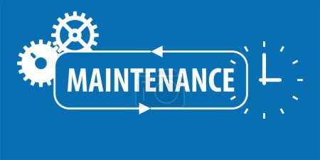 Maintenance Time vector illustration design