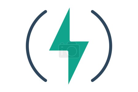 Electric icon. icon related to utilities. solid icon style. utilities elements vector illustration