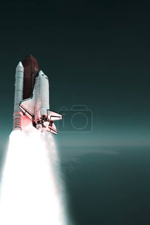 Photo for Beautiful rocket launch.The elements of this image furnished by NASA - Royalty Free Image
