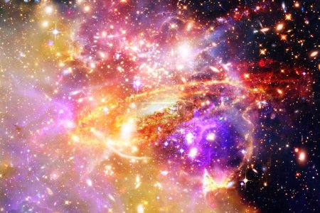 Photo for Marvelous galaxy, nebula and stars. The elements of this image furnished by NASA - Royalty Free Image