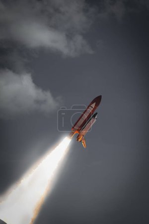 Photo for Rocket space craft. The elements of this image furnished by NASA - Royalty Free Image