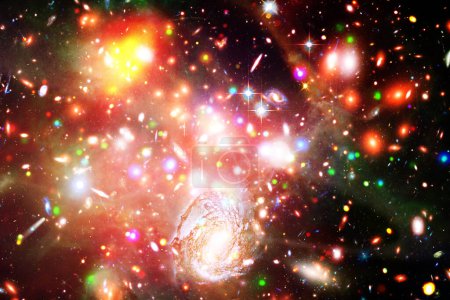 Photo for Beautiful universe. Galaxies and stars. The elements of this image furnished by NASA - Royalty Free Image