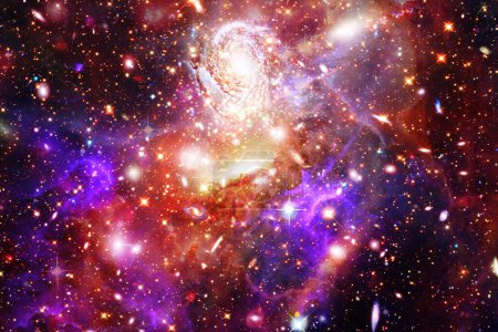 Photo for Colorful starry outer space background. The elements of this image furnished by NASA - Royalty Free Image