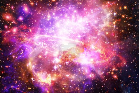 Foto de Maravillosa galaxia, nebulosa y estrellas. Los elementos de esta imagen proporcionados por la NASA - Imagen libre de derechos