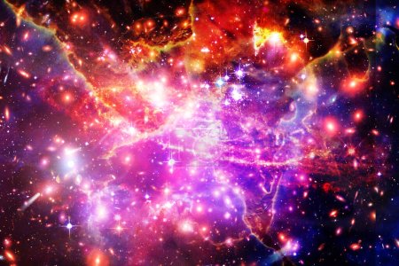Photo for Star cluster and galaxy. The elements of this image furnished by NASA - Royalty Free Image
