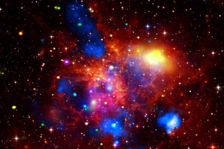 Photo for Nebula and galaxies in space. The elements of this image furnished by NASA - Royalty Free Image
