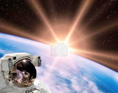 Téléchargez les photos : Vue de la Terre depuis l'espace - en image libre de droit