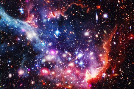Foto de Glaxias y nebulosas en el espacio profundo. Cluster estelar. Los elementos de - Imagen libre de derechos