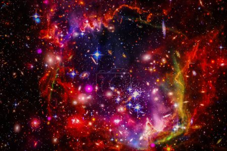 Foto de Hermoso fondo del cielo. Los elementos de esta imagen proporcionados por la NASA - Imagen libre de derechos
