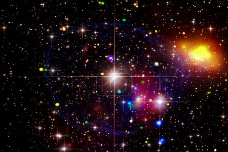 Téléchargez les photos : Fond de galaxie cosmique. Étoiles et gaz cosmique.Les éléments de cette image fournis par la NASA - en image libre de droit