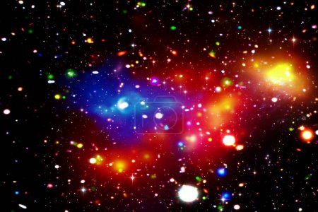Téléchargez les photos : Fond de galaxie cosmique. Étoiles et gaz cosmique.Les éléments de cette image fournis par la NASA - en image libre de droit