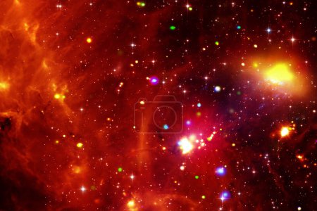 Foto de Fondo cósmico de la galaxia. Estrellas y gases cósmicos. Los elementos de esta imagen proporcionados por la NASA - Imagen libre de derechos