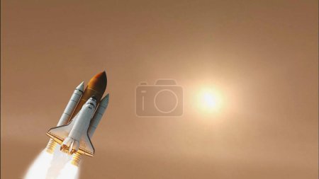 Rocket. Rocket tail. Rocket trace. The elements of this image furnished by NASA
