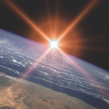 Photo for Marvelous sunrise. The elements of this image furnished by NASA - Royalty Free Image