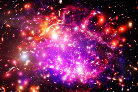 Photo for Galaxy, nebula and gas. The elements of this image furnished by NASA - Royalty Free Image