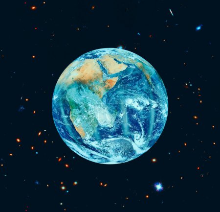 Foto de Vista dramática, tierra. Los elementos de esta imagen proporcionados por la NASA - Imagen libre de derechos